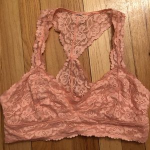 Pink Lace Bralette 🌸
